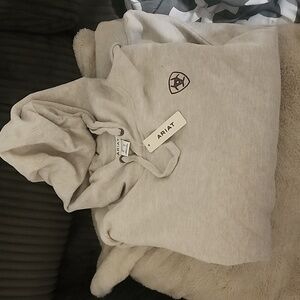 Ariat Hoodie Xl Oatmeal Heather color